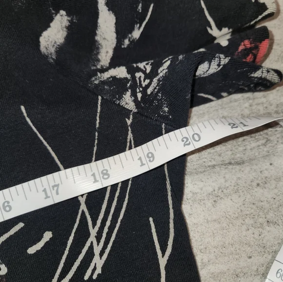 Jess & Jane Embelished Short Sleeve Cotton Blouse Shirt Rhinestone Floral Sz M - Picture 9 of 11